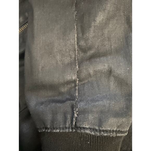 CULT OF INDIVIDUALITY Women's Moto Black Bomber Jacket Sz S - Picture 9 of 10